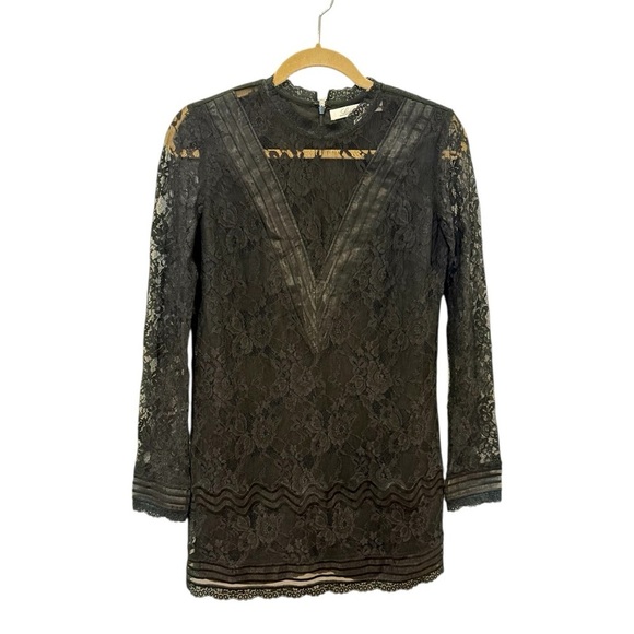 Lovers + Friends Lorde Dress in Night Elegant Black Lace Dress - Picture 3 of 11